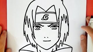 How To Draw Sasuke (Young) | Step By Step | Naruto