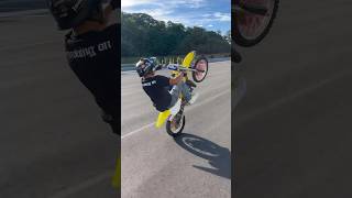 RM85 WHEELIE 🐝💨 #bikelife #2stroke #dirtbike