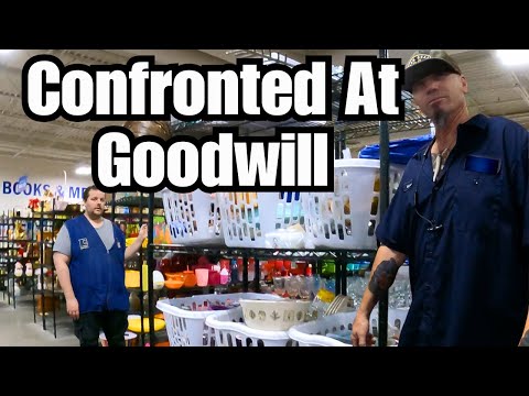 Goodwill CONFROTATION High Thrift Store Prices Thrifting For Reselling