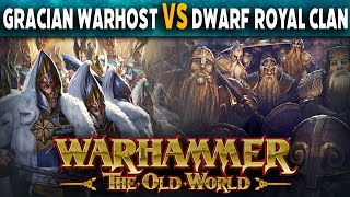 High Elf Chracian Warhost vs Dwarf Royal Clans - Warhammer The Old World Battle Report