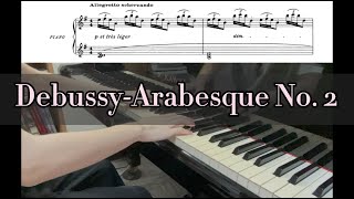 Debussy - Arabesque No.2  (with music sheet) |  Lu's Piano