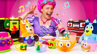 Irenes Magische Küche. Publikum aus Geschirr. Play Doh Knete Video für Kinder