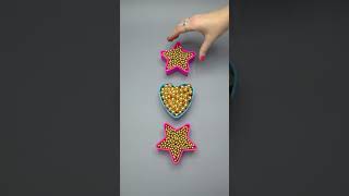 Oddly Satisfying REVERSE video Wonderful Beads #beads #oddlysatisfying #dominogirl