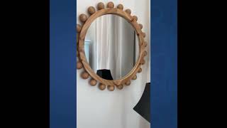 Decor Steals'  Beaded Edge Wooden Mirror