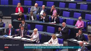 Bundestagsdebatte zum Etat für Wirtschaft und Energie am 13.09.18