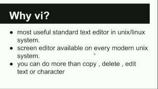 vi / vim for beginners Part 1
