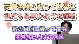 【仕事】豪華客船で世界を旅する夢のような仕事があるんですよ【ひろゆき】