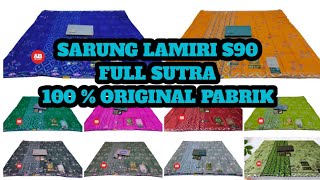 sarung LAMIRI S90 FULL SUTRA kembang Mustamin MST original pabrik