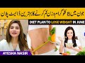 June Diet Plan for Weight Loss: Dr. Ayesha Nasir's Expert Guide to Achieving Your Goals