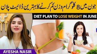 June Diet Plan for Weight Loss: Dr. Ayesha Nasir's Expert Guide to Achieving Your Goals