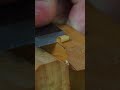 Right To The Line #shorts #woodwork #asmrsounds #satisfying #oddlysatisfying #chisel #sharp