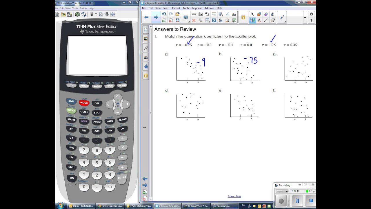 AP Statistics - Review Chapter 3: Describing Relationships Part 1 - YouTube