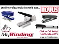 novus b40 heavy duty professional stapler demo