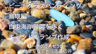 ビーチグラスハンティング　鳥取編　白兎海岸