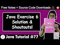 Exercise 5: Solution & Shoutouts!