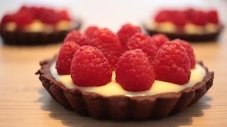 Tartaletas de chocolate, mascarpone y frambuesas | Dulces de Estrella