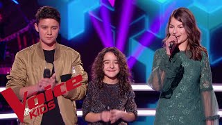 P!nk - What about us | Inès - Mathéo - Alexandra | The Voice Kids France 2018 | Battles