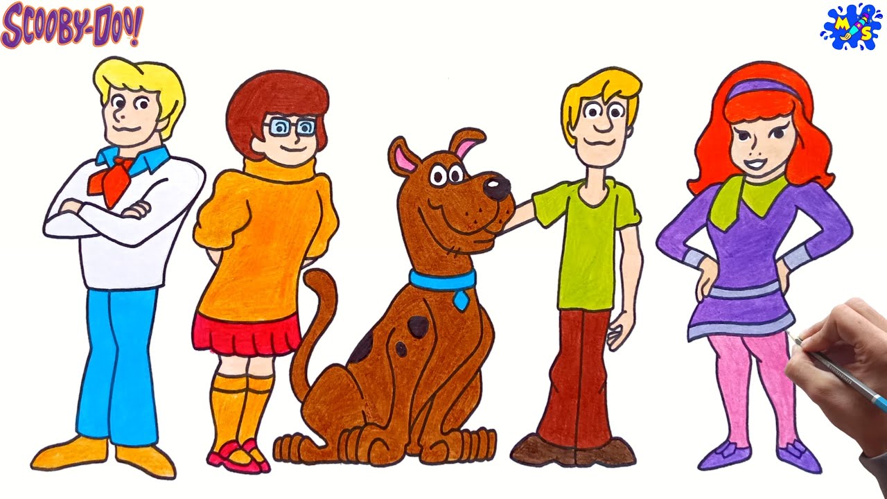 How To Draw Cartoon Scooby Doo Characters