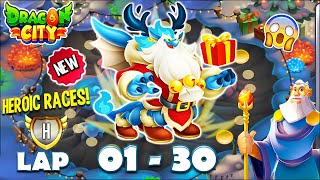 Dragon City: High Kringle Dragon | Heroic Race LAP 1 - 30 COMPLETED 😱