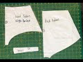 How to draft a underwear pattern with gusset.