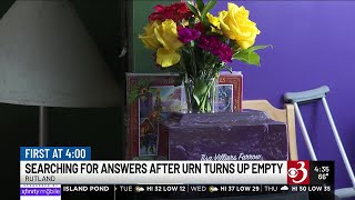 Vt. family says funeral home gave them empty urn