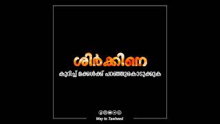 ശിർക്കിനെ കുറിച്ച് മക്കള്‍ക്ക് പറഞ്ഞുകൊടുക്കണം