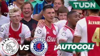 ¡AUTOGOL! ¡Qué suerte del Ajax! | Ajax 2-0 Rangers | UEFA Champions League 22/23-J1 | TUDN