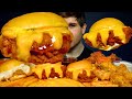 ASMR MUKBANG SPICY CHICKEN SANDWICHES CRisPY CHICKEN & FRIES | WITH CHEESE