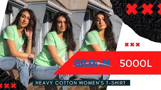 Gildan 5000L Heavy Cotton™ Women’s T-Shirt | BlankApparel.ca