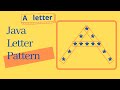 Star pattern program in java to make the letter 'A'