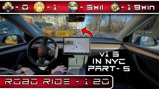 Tesla's FSD v13 Escapes NYC's Crazy Streets