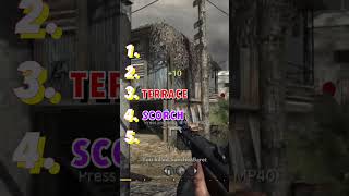 Blindly Ranking 5 COD Multiplayer Maps #Shorts
