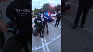 Biker Drops Her Motorcycle While Getting Pulled Over By The Cops 636 Hunter