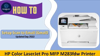HP Color LaserJet Pro MFP M283fdw Printer : Set up Scan to Email with 2 Step Verification on Gmail