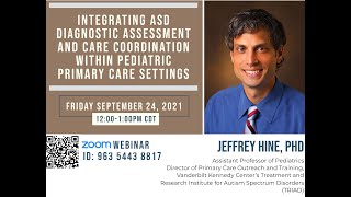 Integrating ASD Diagnostic Assessment and Care Coordination within Pediatric Primary Care Settings