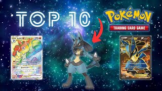 The 10 Most EXPENSIVE Lucario Pokémon Cards 👊 #top10 #pokemon #lucario