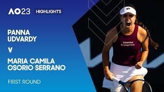 Panna Udvardy v Maria Camila Osorio Serrano Highlights | Australian Open 2023 First Round