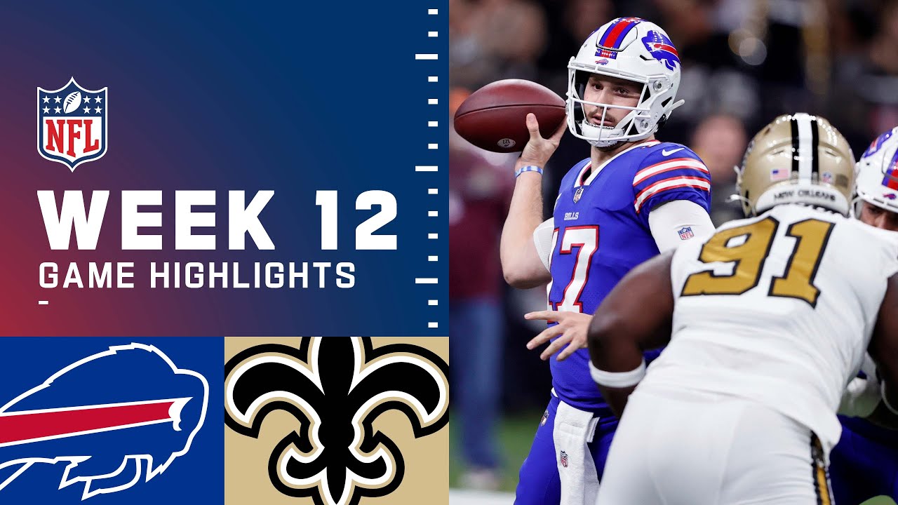 Bills Vs. Saints Week 12 Highlights | NFL 2021 - YouTube