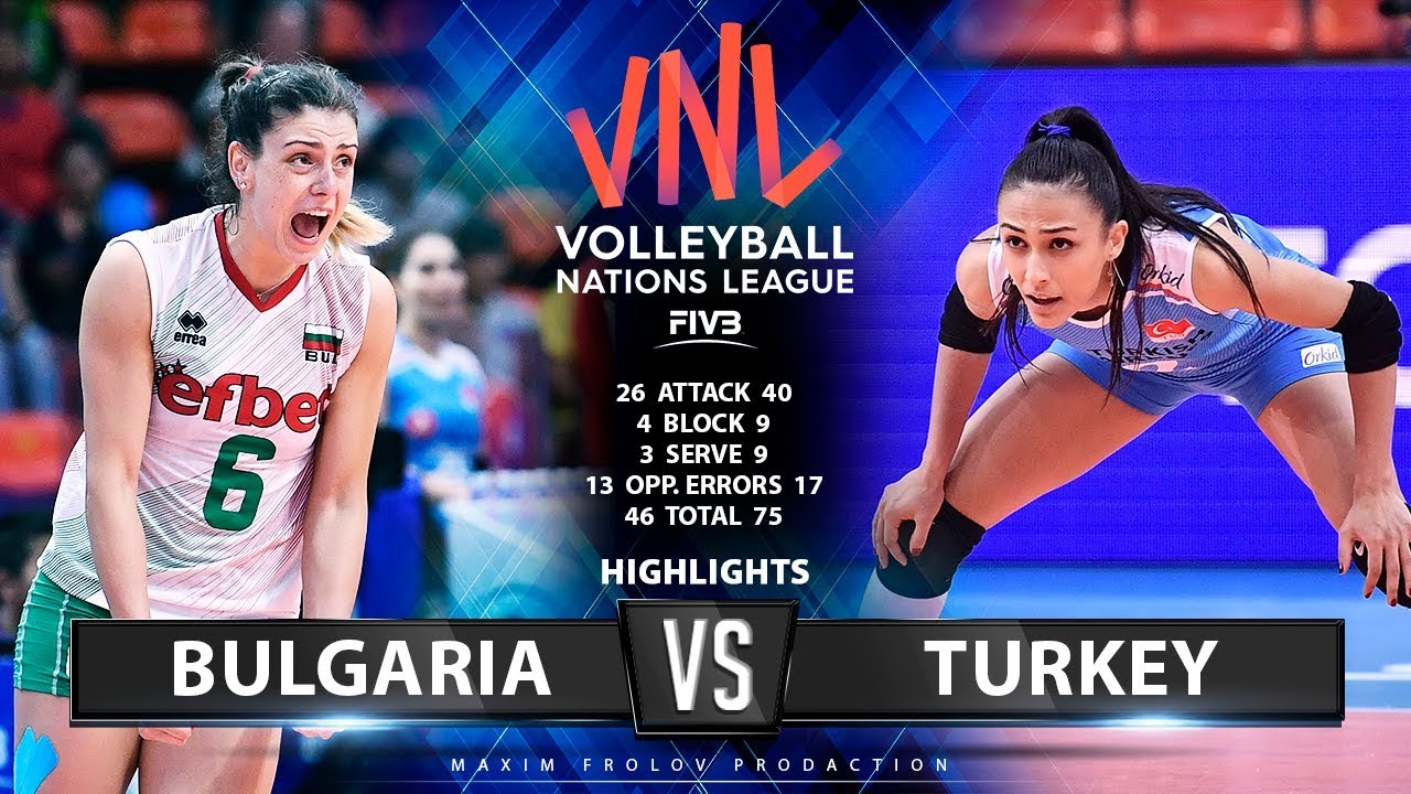 Bulgaria Vs Turkey | Highlights | Women's VNL 2019 - YouTube