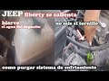 JEEP liberty 2002-2007,se calienta,hierve el deposito del anticongelante,como purgar...