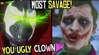 Mortal Kombat 11 Spawn - MOST SAVAGE & FUNNIEST MEANEST INTROS / MK11 All Savage Intros Spawn