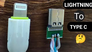 How can change Iphone charging cable in to USB type C Cable,