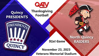 QATV Sports: Quincy vs North Quincy Thanksgiving Football (November 23, 2023)
