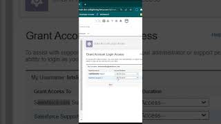 Grant login access to Salesforce or related Support #inSalesforce