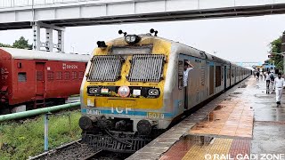 07778 Manmad - Nanded Demu Express Departure from Purna Jn | Moula Ali Demu Train | Indian Railways