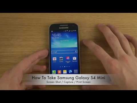 How To Take Samsung Galaxy S4 Mini Screen Shot / Capture / Print Screen How To Take Samsung Galaxy S4 Mini Screen Shot / Capture / Print Screen