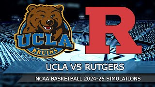 UCLA vs Rutgers - NCAA Basketball 1/13 Full Game Highlights (NBA 2K25 Sim)