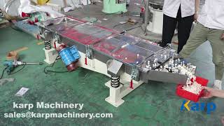 Rectangular vibrating screen