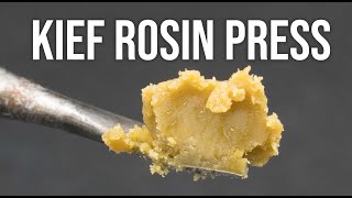 Pressing Kief to Rosin -  Trim Tray Kief Rosin Press