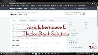 Java Inheritance II | HackerRank Solution